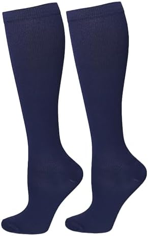 Bestjybt Compression Socks for Women & Men Circulation 15-20 mmHg Support Socks for Athletic Running Cycling