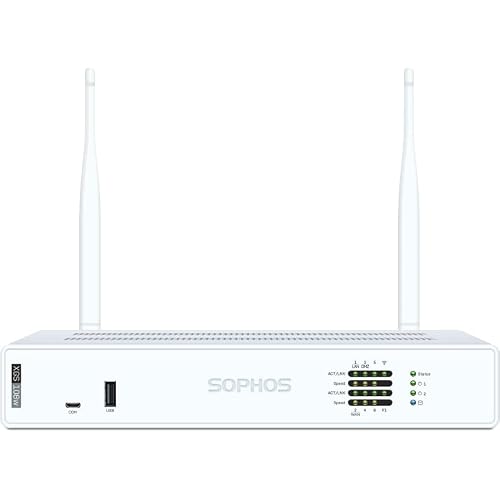 Sophos XGS 108W Gen2 Wireless Security Appliance with 5 Years Standard Protection XZ108Z60ZZPCUS | 6 x 2.5 GE Ports  1 SFP | Wi-Fi 6 Enabled, Advanced Protection, SD-WAN, Secure VPN