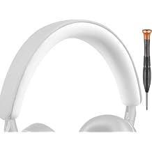SOULWIT Headband Cover for Bowers & Wilkins PX8/PX7 s2/PX7 s2e (do not fit PX7) Headphones, Replacement Headstrap Pad Repair Part - White-PX7 S2