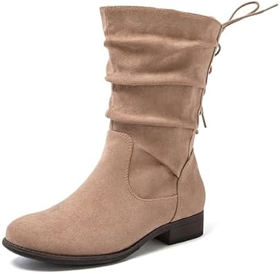 Women's Extra Wide Width Ankle Boots. | Slouchy, Round Toe, Low Heel, Side Zipper, Short Booties.