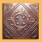 Antique Ceilings Inc - Anet Copper Graphite - Styrofoam Ceiling Tile (Package of 10 Tiles)