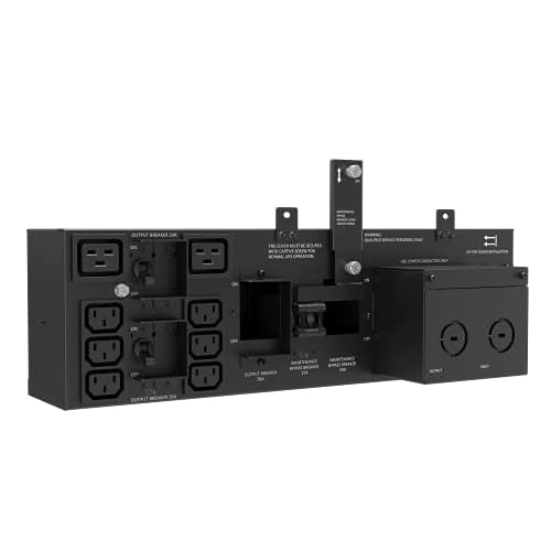 Vertiv Liebert POD PD5 UPS Maintenance Bypass for GXT5 5-6KVA HV 208V UPS and Power Output Distribution POD Accessory with 2 IEC C19| 6 IEC C13 Outlets PD5-201