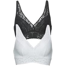 Felina Womens 2 Pack Lightweight Signature Stretch Lace Bralette