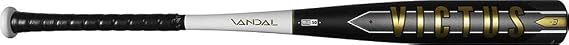 Victus Vandal BBCOR Black/White/Gold -3 Baseball Bat