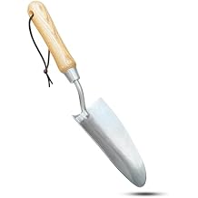 Garden Guru Eco Super Strong Garden Trowel with Ergonomic Wood Handle - 100% Recycled Stainless Steel - Rust Resistant - FSC Certified Wood - Perfect Tool for Gardening Weeding Transplanting & Digging