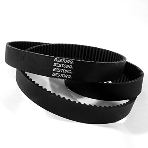 BESTORQ 295-5M-9 HTD Timing Belt, 295mm Outside Circumference x 9mm Width x 3.6mm Height, 5mm Pitch, 59 Teeth