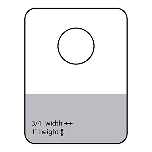 34 X 1 Round Hole Adhesive Hang Tabs 1000Pack