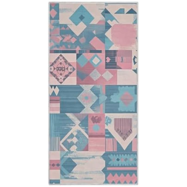 Boho Pink Blue Vintage Flowers Microfiber Shower Towels Quick Drying Shower Towel Hand washcloth Gym face Towels Sport Towel 30x15