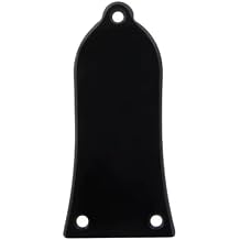 Truss Rod Cover Plate Bell Style for Les Paul Epiphone Guitars Single Ply Black