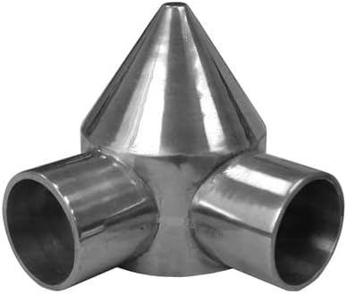 YardGuard 328567C Chain Link Bullet Cap 3.74 L Silver Aluminum Silver