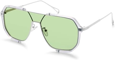 VANLINKER Retro Trendy Oversized Aviator Square Sunglasses for Women Men 2025 70s Shades VL9896