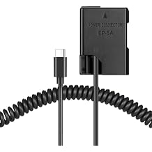 Type-c Spring Cable EP-5A DC Coupler EN-EL14 Dummy Battery USB Kit for Nikon D3100 D3300 D3400 D3500 D5200 D5300 D5500 D5600