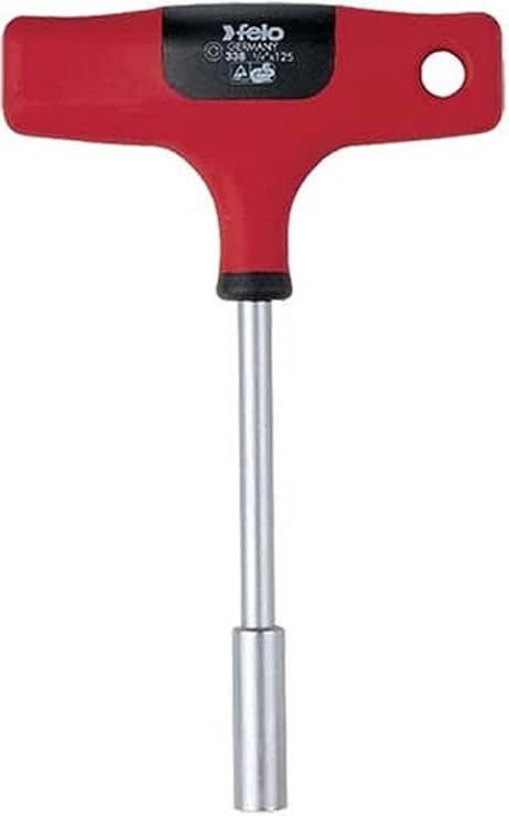 Felo 0715732350 1/4" T-handle Hex Bit Holder, 5" long, 338 Series