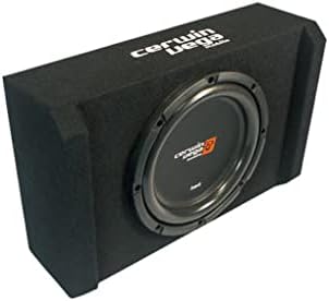 Cerwin Vega HED Series Shallow Subwoofer Enclosures Sealed Down-Firing Design, Compact & Powerful Bass for Cars & Trucks (H7SE10)