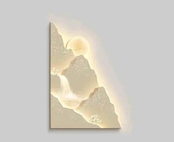 Modern Sunset Wall Lamps - Decorative Indoor Lighting for Living Rooms, Bedrooms & Corridors - 70CM x 105CM Mural Lights for Home Decor and Ambiance