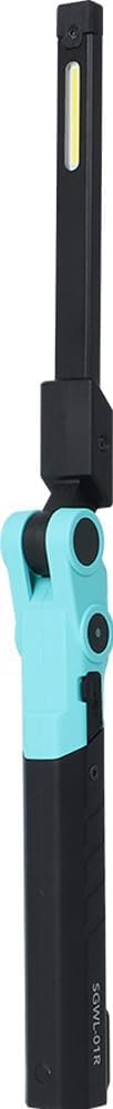 GENTOS LED Work Light, USB Rechargeable, Brightness 300 Lumens, Practical Lighting 2.5 Hours, Splash Resistant, Dedicated Rechargeable Battery, SG by GENTOS SGWL-01R