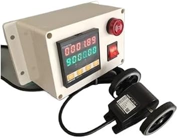Rotary Encoder, 300ppr Digital Electronic Instrument Counter, Roller Length Measuring Instrument Testing Equipment, Dual Wheel
