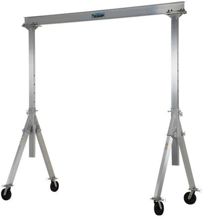 Adjustable Aluminum Gantry Crane 8 x 12 ft. - 2000 lbs