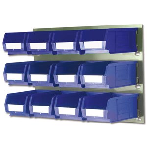 Barton Bin Kit Louvred Panel and 12 x TC2 Bins Blue Ref 010096GB