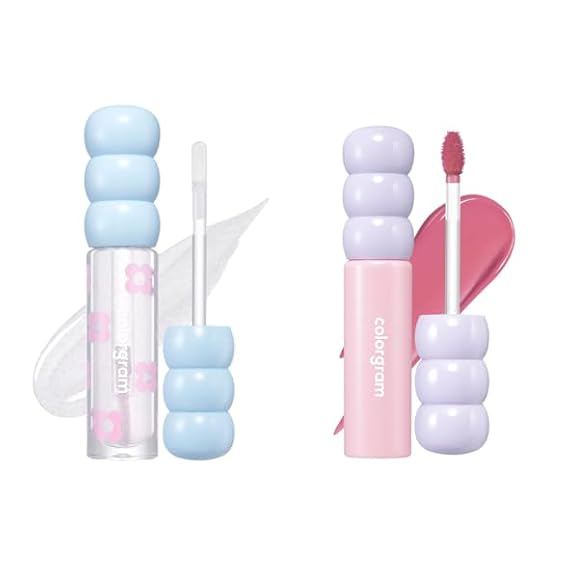 COLORGRAM Fruity Glass Tint Pearl Gloss Fruity Glass Tint 07 Shy Guava Bundle
