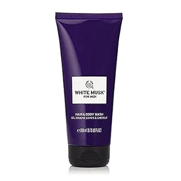 White Musk for Men Hair and Body Wash, 6.76 fl oz