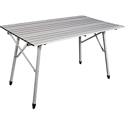 Camp Chef Mesa Aluminum Camp Table - Portable, Collapsible Camping Table for Outdoor & Camping Gear - Adjustable Table Height 27-39