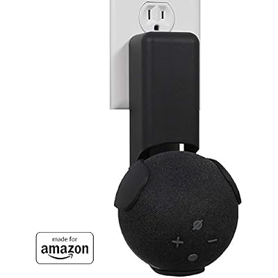 Made For Amazon Outlet Hanger, Black, for Echo Dot (4th generation)