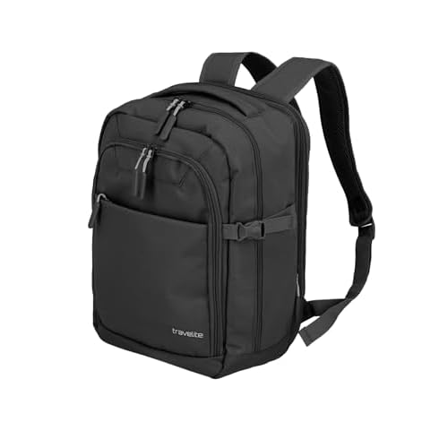 Travelite Hand Luggage Backpack, Laptop Backpack, black, Rucksack 40 cm, laptop backpack