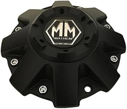 1PC Wheel Center hub Cap ForMayhem Wheels 81222090F-3 C108040MB01 Matte Black