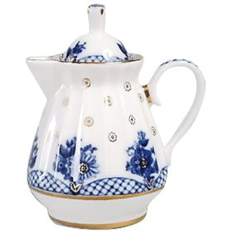 Lomonosov Porcelain Creamer 22 Karat Gold Basket 7.44 fl.oz220 ml