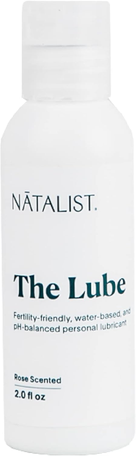 NATALIST The Lube Fertility Friendly Lubricant for Women Men, Couples Trying to Conceive Natural Feeling Frictionless Lubrication, Water-Based & Paraben-Free, Rose Scented - 2 Fl oz