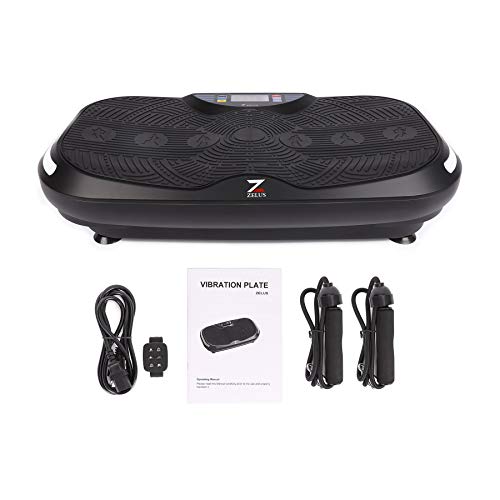 ZELUS 4D Vibration Exercise Platform, Linear Vibration Oscillation for Home Fitness and Weight Loss with 2 Resistance Bands and Included Wrist Control