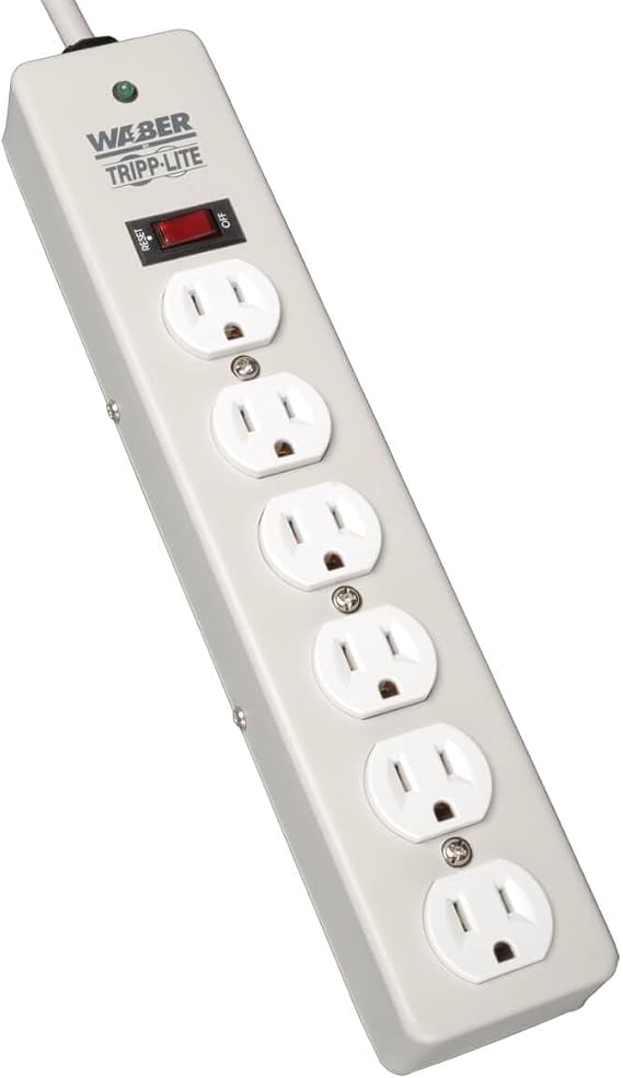 Eaton Tripp Lite DG206 Heavy Duty Metal Surge Protector 6 Outlets