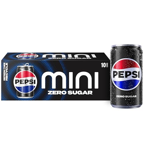 Pepsi Zero Sugar Mini Cans, 7.5 Oz Pack of 10