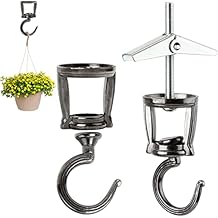Ceiling Hooks for Hanging Plants 10set, Heavy Duty Swivel Hook with Toggle Wing, Swag Anchors for Lamp Light Basket Pot Holiday Decorations Vegetables Fruit Chandelier