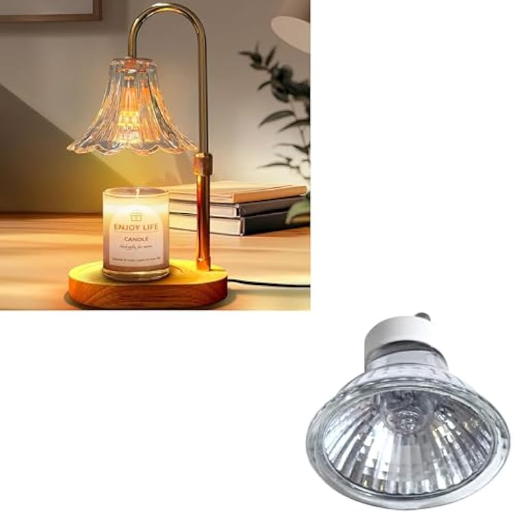 Candle Warmer Lamp with Timer Dimmable: Adjustable Height,3 Timing Mode, 4 Level Dimming - House Warming Gifts New Home Room Decor, Birthday Gifts for Women Mom
