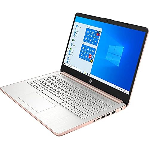 HP 2022 Newest Premium 14-inch HD Laptop| Intel Celeron N4020 to 2.8GHz 8GB RAM 128GB64GB SSD 64GB Card| Webcam Bluetooth HDMI USB-C Wi-Fi| Win 11 S with 1 Year MS 365| LIONEYE Bundle| Rose Gold