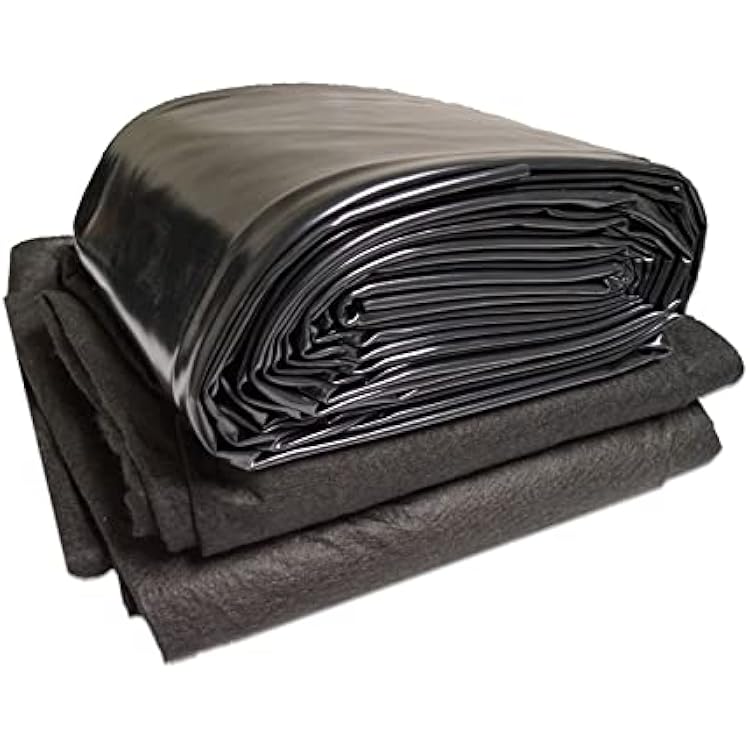 HALF OFF PONDS PVC Liner 25 ft. x 35 ft. - 20-Mil Pond Liner and Geo Combo - HOPUGPVC25X35