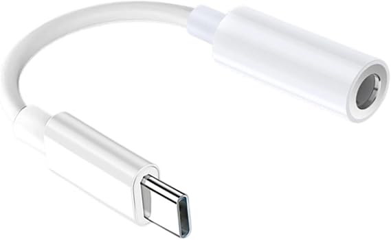 USB-C to 3.5mm Converter Adapter | Type C Earphone Jack Converter Adapter, Supports 3.5mm Female Male Connector for Digital Audio Mobile Smartphone Tablet Laptop Music Playback Studio