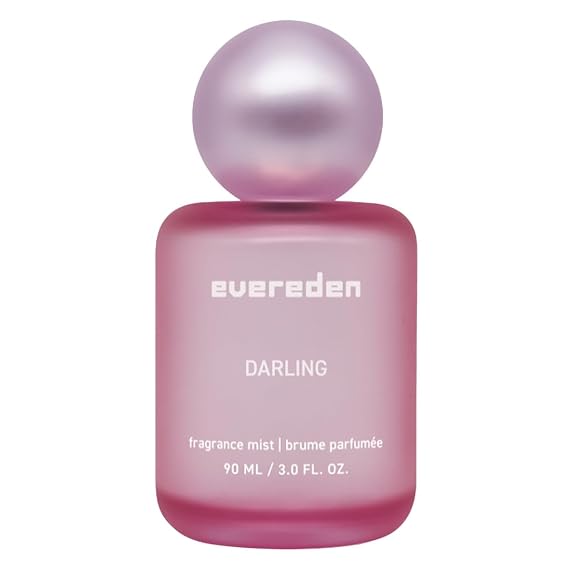 Evereden Darling Hair & Body Fragrance Mist, Rose & Vanilla, Kids & Teens | Long-Lasting Strawberry, Rose & Vanilla Scent, Aesthetic Bottle, Clean & Vegan Collectible Hair & Body Spray for Teen Girls