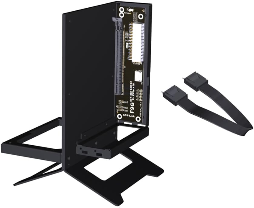 F9G-BK8-F9934 PCIe 4.0 X4 64Gbps External GPU Dock ATX Graphic Card Laptop for M. 2 NVMe to SFF-8612 Oculink EGPU OCuLink 20cm