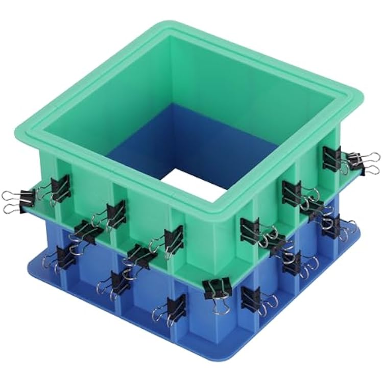 BBDINO Adjustable Mold Housing Kit for Silicone Mold Making - 2 Sets Easy Demolding Box - Free Combination & Tierable- Ideal for SiliconeSoapWax Molds