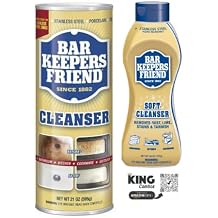 Cleaning and spot remover, for best results, with environmentally friendly formula QR Code (Bar Keep Cleanser Powder & Liquid (1 each (20 oz)))