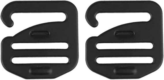 2PCS Tactical Style G-Hook Buckles Chest Rig Strap Adjustment Hardware for Modular Vests & Gear