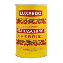 Luxardo The Original Maraschino Cherries | Gourmet Cherries | Ideal For Cocktails | Product of Italy | Approximately 890 Cherries Per Tin - 12 Lbs Can.