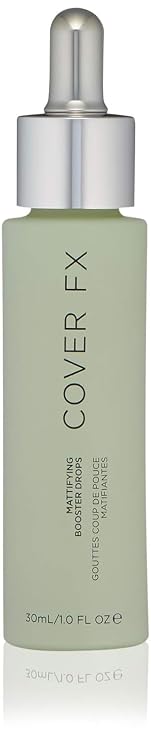 COVER FX Mattifying Booster Drops, Lightweight Shine Control Serum with Smooth Velvety Matte Finish, Pore Minimizer for Face, Absorbs Excess Oil, Suitable for All Skin Types