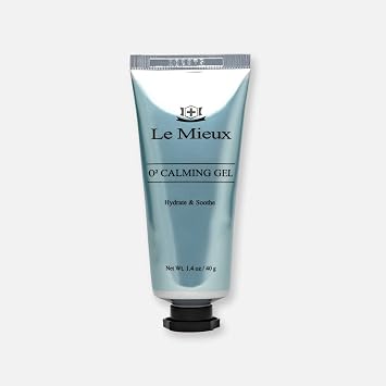 Le Mieux O2 Calming - Conductive Facial Gel with Aloe - Soothe Mild Visible Irritation & Redness - Hydrating Hyaluronic Acid Gel for Microcurrent Devices - No Parabens or Sulfates (1.4 oz / 40 ml)