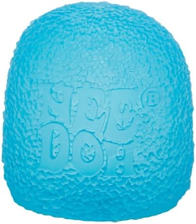 Schylling NeeDoh Gumdrop - Textured Sensory Toy with Super Solid Squish - 2.5" Tall - Blue (Pack of 1)