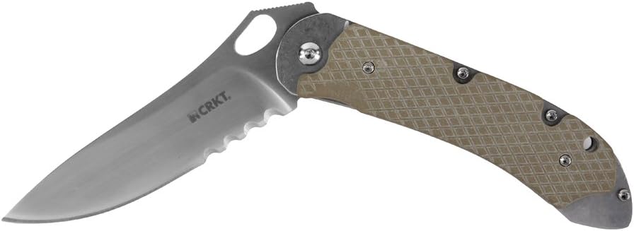CRKT V.A.S.P. Folding Pocket Knife, Serrated Edge 7481