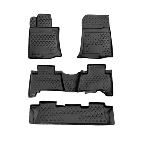 OMAC Floor Mats for Lexus GX 460 2010-2019 Car Mats All Weather 3D Custom Fit Rubber Mat Waterproof Odorless TPE Floor Liners Laser Measured Non-Slip Black